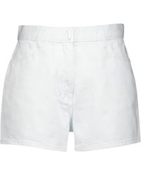 Givenchy - Witte Slim-Fit Denim Shorts - Lyst