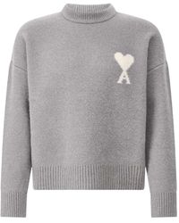 Ami Paris - Round-Neck Knitwear - Lyst