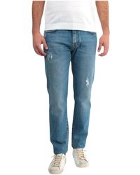 Roy Rogers - Blaue jeans slim fit knopfverschluss - Lyst