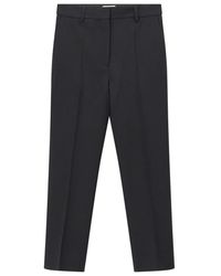 TOTEME - Cropped Geplooide Rechte Broek - Lyst