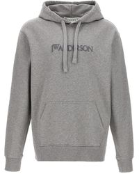 JW Anderson - Logo Embroidery Hoodie - Lyst
