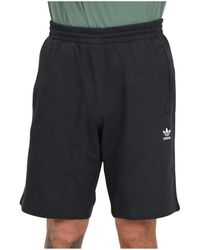 adidas Originals - Schwarze essentials shorts mit reißverschlusstaschen - Lyst