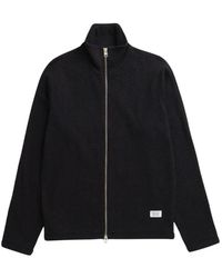Norse Projects - Truien & Vesten ,Zwart ,Katoen Le Teno Cardigan - Lyst