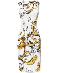 Versace Jeans Couture - Kleid mit outline barocco print - Lyst