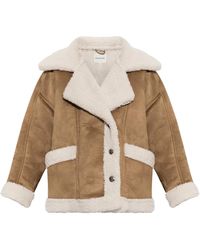 Munthe - Valter Korte Shearling Jas - Lyst
