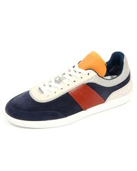 Tod's - Graue Wildleder Lederschuhe Mit Schnürung - Lyst