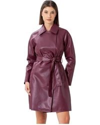 Kocca - Jassen ,Rood ,Leer Trench Aravarax - Lyst