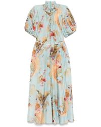 Zimmermann - Kleedjes ,Blauw ,Heldere Blauwe Zomerjurk - Lyst