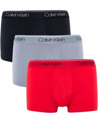 Calvin Klein - 3er-pack microfaser stretch boxershorts - shorty - Lyst
