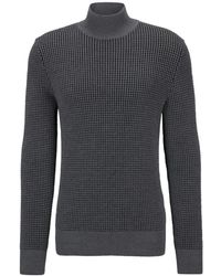 BOSS - Maurelio Mock Neck Sweater - Lyst