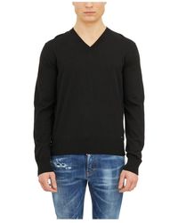 DSquared² - V-Neck Knitted Jumper - Lyst