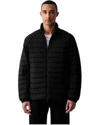 ARMANI EXCHANGE - Gewatteerd Jack Met Logo-Print - Lyst