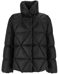 Fay - Jassen ,Zwart ,Leer Down Cape Raglan Argyle + Gancio - Lyst