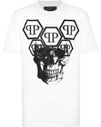 Philipp Plein - T-Shirt Rundhals Ss Stones Skull - Lyst