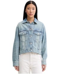 Marc O' Polo - Cropped Denim Jacket - Lyst