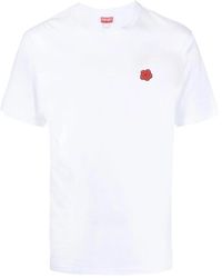 KENZO - Baumwoll logo patch t-shirt - Lyst