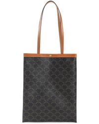 Celine - Tassen ,Zwart ,Medium Flat Shopper - Lyst