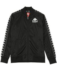 Kappa - Jassen ,Zwart ,Polyester Stijlvol Track Jacket - Lyst