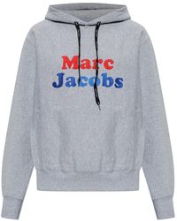 Marc Jacobs - Hoodies & Sweatvesten ,Grijs ,Katoen Logo Sweatshirt - Lyst