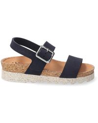 Mephisto - Schoenen ,Blauw ,Brede Ergonomische Sandalen Met Gesp Sluiting - Lyst
