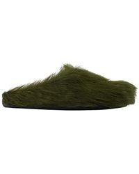 Marni - Schoenen ,Groen ,Leer Fussbett Sabot - Lyst