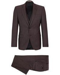 HUGO - Kostuums ,Rood ,Single Breasted Suits - Lyst