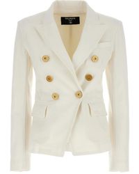Balmain - Double-Breasted Blazer - Lyst