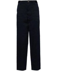 Comme des Garçons - Broeken ,Blauw ,Leer Freedom Broeken - Lyst