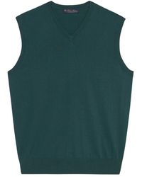 Brooks Brothers - Gilet in cotone verde - Lyst