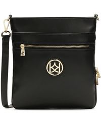 Kazar - Leder Messenger-Tasche Mit Großem Monogramm - Lyst