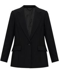 AllSaints - Jassen ,Zwart ,Wol Ottie Single Breasted Blazer - Lyst