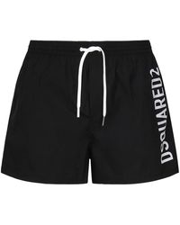 DSquared² - Zwart Zeekleding Boxer Midi - Lyst