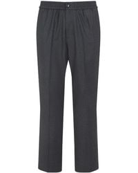 Ami Paris - Elasticated Waist Virgin Wool Pants-Uomo - Lyst