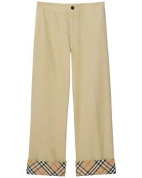 Burberry - Wide Trousers - Lyst
