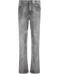 Balmain - Jeans ,Grijs ,Denim Denim Regular-Fit Jeans - Lyst