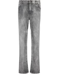 Balmain - Jeans ,Grijs ,Denim Denim Regular-Fit Jeans - Lyst