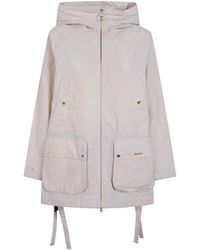 Barbour - Jassen ,Wit ,Katoen Middlemarch Showerproof Jacket - Lyst