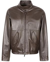 Emporio Armani - Leather Jackets - Lyst