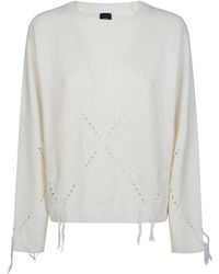 Pinko - Berna Pullover Argyle Traforato - Lyst