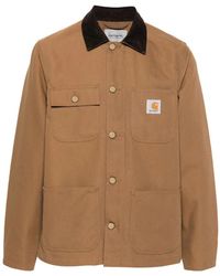 Carhartt - Jassen ,Bruin ,Katoen Summer Coat 'Dearborn' Lichtgewicht Jas - Lyst