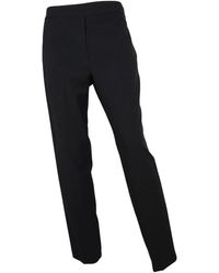Kaos - Broeken ,Zwart ,Polyester Rechte Pijp Elastische Taille Broek Zwart - Lyst