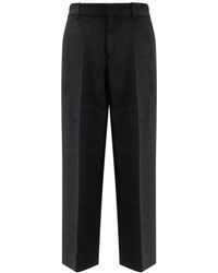 Gucci - Zwarte Wollen Broek Haaksluiting - Lyst