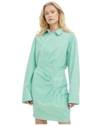 Birgitte Herskind - Gestrikte Mini Jurk Met Ruches - Lyst