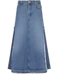 Ganni - Denim Skirts - Lyst