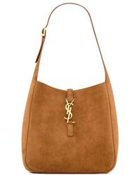 Saint Laurent - Stijlvolle Zwarte Leren Crossbody Tas - Lyst