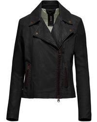 Bomboogie - Tiss leather biker jacket - Lyst