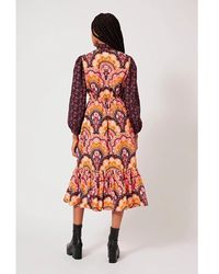 Manoush - Vestido twinset de algodón con flores - Lyst