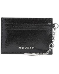 McQueen - Accessoires ,Zwart ,Zwarte Portemonnees Aw 24 - Lyst