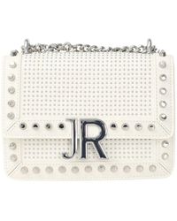 RICHMOND - Weiße schultertasche mit silberdetails - Lyst