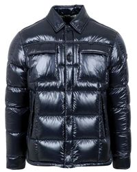 Tatras - Jassen ,Blauw ,Nylon Blauwe Jas Met Knoopsluiting - Lyst